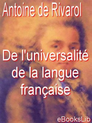 De l'universalité de la langue française - ebook
